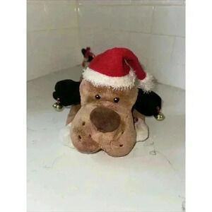 Rare Dan Dee Christmas Animated Plush Hound Dog Sings Jingle Bells And Moves